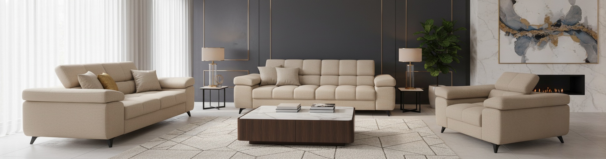 Zestaw Fjord sofa3+2+1